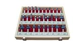 Woodline USA WL-2009 30-Piece 1/4-Inch Shank Intermediate Set