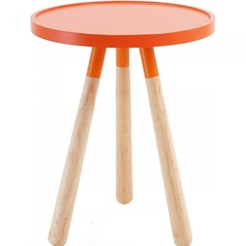 Table basse design WOOD Couleur Orange Matière MDF