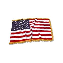 Indoor American Flag - Cotton - Pole Hem and Fringe