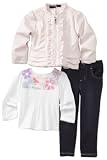 Calvin Klein Girls 2-6x Cks 3 Piece Pant And Top Set
