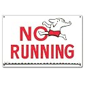 Poolmaster 40312 No Running Sign for Residential or Commercial Pools