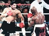 ROBERTO DURAN AUTOGRAPHED BOXING AWESOME 16X20 PHOTO VS MARVIN HAGLER (BOXING)