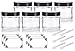 Clear Thick Glass Straight Sided Jar - 2 oz / 60 ml (6 pack) + Spatulas and Labels