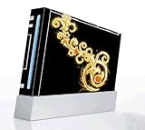 Abstract Gold Decorative Protector Skin Decal Sticker for Nintendo Wii Cons ....