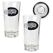 San Antonio Spurs NBA 2pc Pint Ale Glass Set with Basketball Bottom - Oval Logo by Great American Products