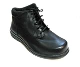 Men's Red Wings Safety Chuka Work Shoes Black Leather