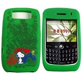 Peanuts Skin Cover for BlackBerry Curve 8900, Snoopy Green