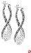 Sterling Silver Marcasite & Cubic Zirconia Figure Eight Earrings