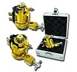 BRAND NEW LIGHT WEIGHTED GOLD ROTARY TATTOO MACHINE (SILVER MACHINE CASE INCLUDED)