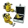 BRAND NEW LIGHT WEIGHTED GOLD ROTARY TATTOO MACHINE (SILVER MACHINE CASE INCLUDED)