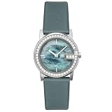 Gucci Ladies G-Round Diamond Teal Satin Watch #YA101508 by Gucci