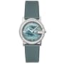 GUCCI Women's YA101508 G-Round Diamond Teal Satin Watch