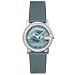 Gucci Women's G-Round Diamond Teal Satin Watch #YA101508