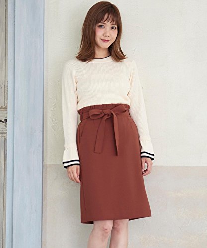 (マジェスティックレゴン) MAJESTIC LEGON リボン付Iラインスカート