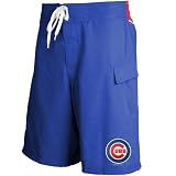 MLB Chicago Cubs Royal Blue Team Logo Boardshorts (X-Large)