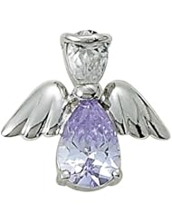 Sterling Silver June Alexandrite Birthstone Angel Wing Pin Birthstone Jewelry Birthstone Angel Wing Pins Gift Boxed