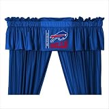Bundle-38 Buffalo Bills Drapes and Valance (2 Pieces)