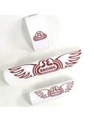 Sports: SE Racing Bikes Retro BMX Padset White Red 3 Piece Set - SE Bikes