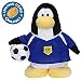 Disney Club Penguin 6.5 Inch Series 6 Plush Figure Soccer Player Purple Jersey Includes Coin with Code!