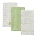 Gerber 3PK Burp Cloths - Green