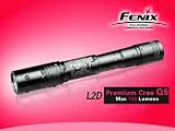 Fenix L2D-CE Q5 Premium (Cree Q5 Edition LED) Digital LED Flashlight (6 Output levels), Black Color - 180 Lumens; uses 2 x AA batteries