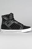 Supra The Skytop Sneakers in Black Croc & Suede - Sneakers for Unisex