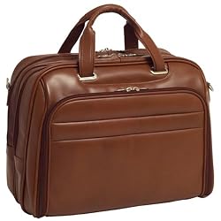 McKlein Springfield Leather Laptop Case #86594 Brown