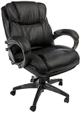 Kathy Ireland Office by Martin Commonwealth Mid-Back Chair, Black Leather