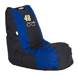 Ace Bayou, 94656, Officially licensed Nascar Jimmie Johnson Video Bean Bag Chair,  Signature on Headrest, Black and Blue, 6 Cubic Feet