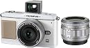 OLYMPUS PEN マイクロ一眼 E-P1 ツインレンズキット ホワイト E-P1 TKIT-WHT