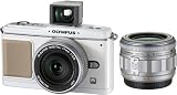 OLYMPUS PEN マイクロ一眼 E-P1 ツインレンズキット ホワイト E-P1 TKIT-WHT