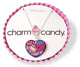 41vByOxy8tL. SL160 photo 41vByOxy8tL. SL160 Beautiful Charm Candy Groovy Peace Love Heart Charm Sterling Silver Necklace in Silicon Baking Cupcake! 925 Sterling Silver Chain