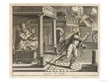 His Habit of Murdering and Eating His Guests Gives Lycaon a Bad Reputation as a Host So Zeus World Culture Giclee Poster Print by Briout, 24x18