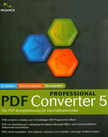 ScanSoft PDF Converter Professional - (V. 5 ) - Full Package Product