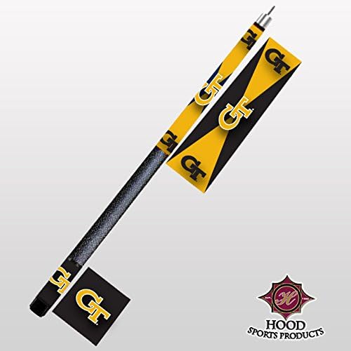 HOOD SPORTS PRODUCTS 1960-GAT GEORGIA TECH 2-PIECE CUE STICK