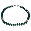 Gem Jewelry Sterling Silver Onyx Necklace 19 inches (gnklcs331nklc)
