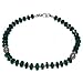 Gem Jewelry Silver Onyx Necklace 19 inches (gnklcs331nklc)