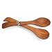 Olive Wood and Bone Brown Salad Servers "Serving Good Salad Servers [Brown]" -Fair Trade Gifts