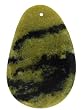 Yellow Turquoise - Drop Shape - 33X50mm - 1.5mm Hole