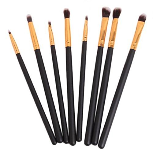 GUAngqi 8Pcs Cosmetic Makeup Brushes Set Foundation Brush Eyeshadow Eye Brush