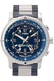 Timex Men’s Expedition E-Instruments E-Compass Blue Stainless Steel Bracelet Watch #T49531