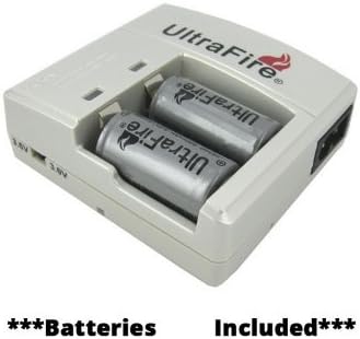 DULEX®ultrafire Wf-138a Lithium-ion Rcr123a Battery Charger and 2pcs Rcr123a Battery