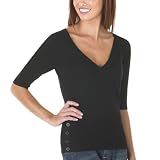 Juniors' Mossimo Supply Co. V-Neck Pullover - Ebony