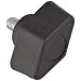 DimcoGray Black Thermoplastic Wingnut Knob, Zinc Stud: 10-32" Thread x 3/8 Length, 1" Diameter x 5/8" Height x 1/2" Hub Dia x 1/8" Hub Length (Pack of 10)
