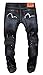 MR. R Men's Button Fly Slim Ripped Distressed Denim Jeans