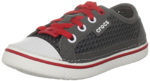 [�����å���] crocs Crosmesh Hover Sneak Kids 11892-07J-137 Graphite/Red (����ե�����/��å�/J4)