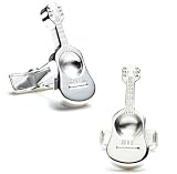 Accoustic Guitar Sterling Silver Cufflinks Cuff Links