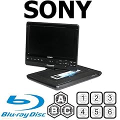 CODEFREE Portable BLU RAY SONY 10.1" BDP-SX1000 Multi Region Code Free DVD 012345678 PAL/NTSC Blu Ray Zone A+B+C Player with 5Hrs Built-in Battery, 10.1" High Resolution Screen 1024 x 600