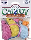 Vo-Toys French Terry Mice 3 pack Cat Toy