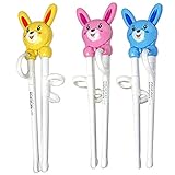 お子様のお箸の練習に！エジソンのお箸 うさぎ 右用 色ランダム
